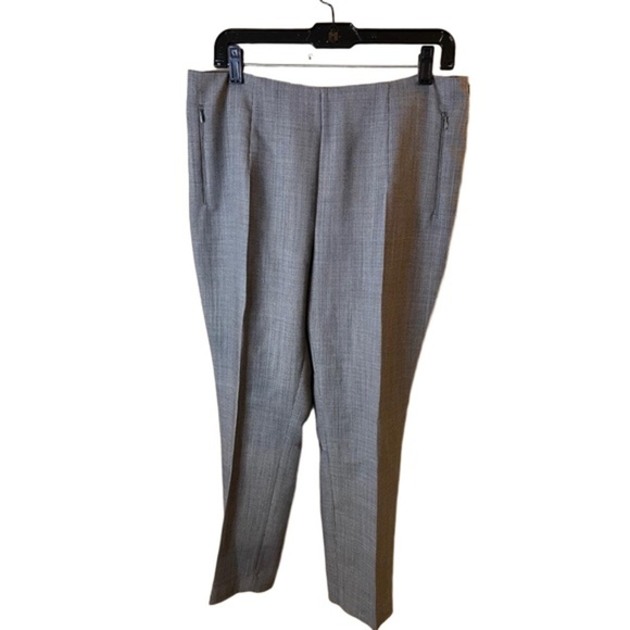 A-K-R-I-S Houndstooth Wool Blend High Rise Dress Pants Zipper Pockets US 12 - Picture 1 of 9